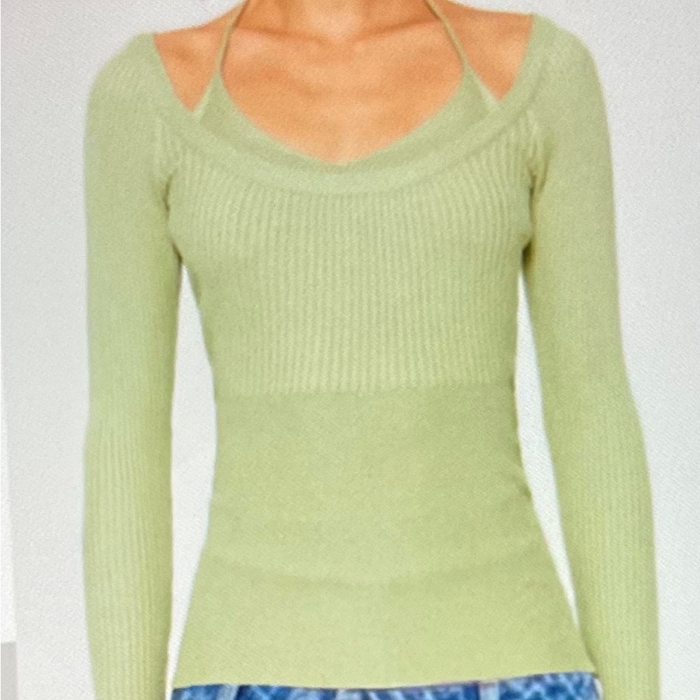 Solado size small knit top with bralette connected.